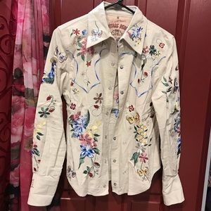 Never Used Stunning Embroidered Shirt